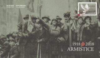 2018 Canada #3131 Armistice 1918 - 2018 - Dove and barbed wire FDC